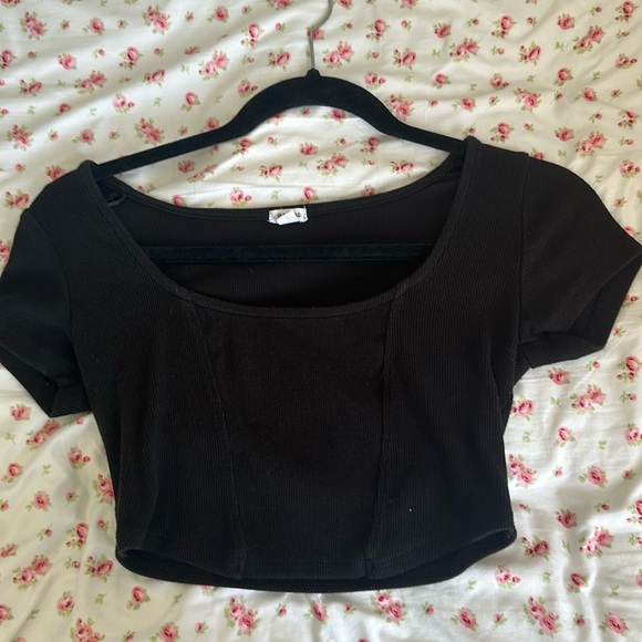 Garage Mackenzie Corset Tee Black - Picture 1 of 4